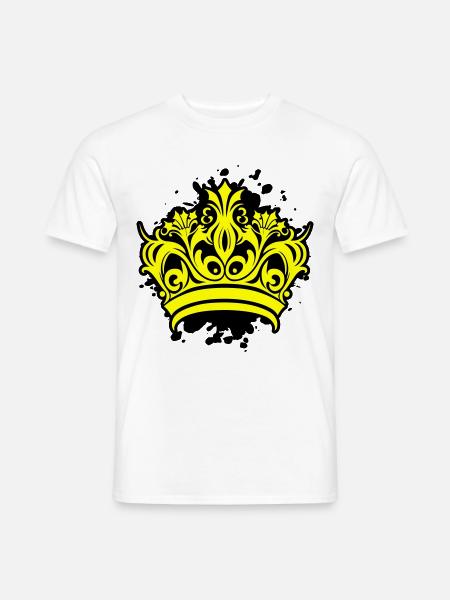 Crown Symbol Blobs - Men's T-Shirt - white