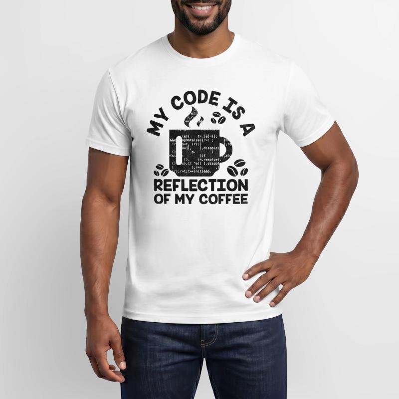 Kaffee-Codierung Programmierer Programmierer Entwickler Nerd Coff Männer T-Shirt