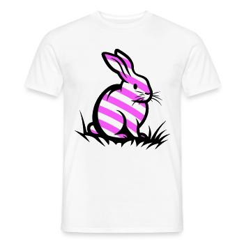 Lapin de Pâques Pâques - T-shirt homme - blanc - Devant - AI Model Male 178 dark (178cm)
