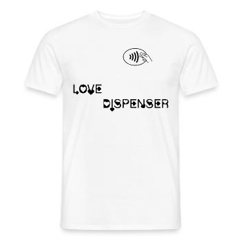 Liebe DIspenser - Männer T-Shirt - Weiß - Vorne - AI Model Male 178 dark (178cm)
