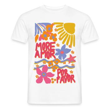 Mehr Liebe - Männer T-Shirt - Weiß - Vorne - AI Model Male 178 dark (178cm)