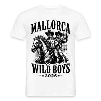 Malle 2026 Wild Boys  - Männer T-Shirt - Weiß - Vorne - AI Model Male 178 dark (178cm)