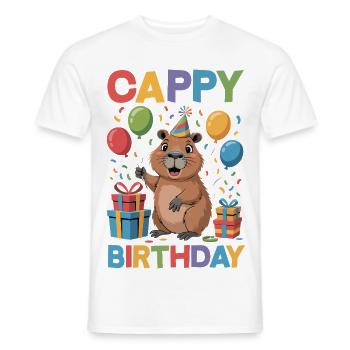 Life is Better with Capybaras - Süßes Nagetier - Männer T-Shirt - Weiß - Vorne - AI Model Male 178 dark (178cm)
