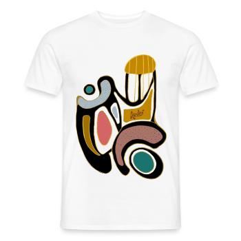 minimalist - Männer T-Shirt - Weiß - Vorne - AI Model Male 178 dark (178cm)