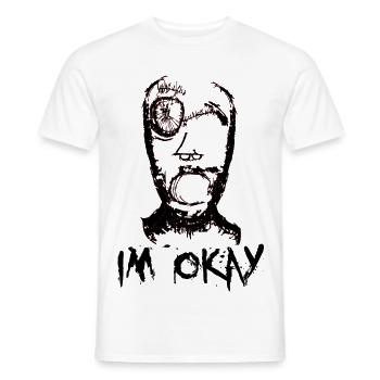 im okay - Männer T-Shirt - Weiß - Vorne - AI Model Male 178 dark (178cm)