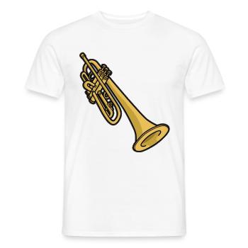 Trompete Trompeter Trompeterin Flügelhorn Musiker - Männer T-Shirt - Weiß - Vorne - AI Model Male 178 dark (178cm)