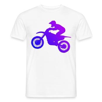 Motocross Supermoto Freestyle Motocross Dirt Biker - Männer T-Shirt - Weiß - Vorne - AI Model Male 178 dark (178cm)