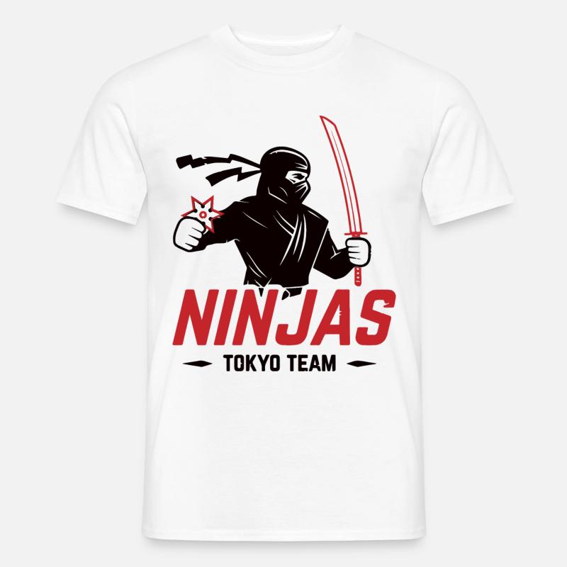 Ninja - Männer T-Shirt - Weiß
