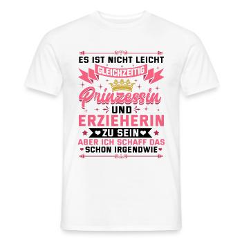 Lustiges Erzieherin Kinder Kindergarten Geschenk - Männer T-Shirt - Weiß - Vorne - AI Model Male 178 dark (178cm)