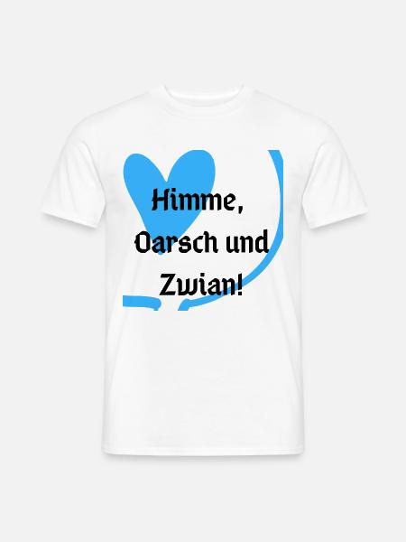 Bayrischer Fluch - Männer T-Shirt - Weiß