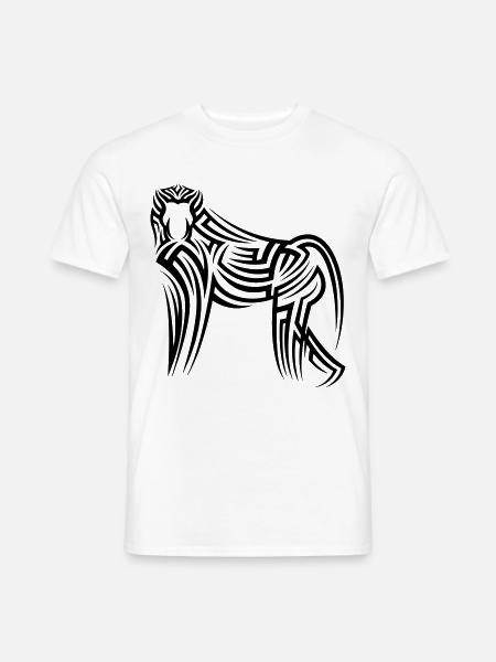 Monkey affe Tribal Tattoo - Men's T-Shirt - white