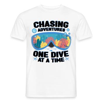 Plongeur - T-shirt homme - blanc - Devant - AI Model Male 178 dark (178cm)