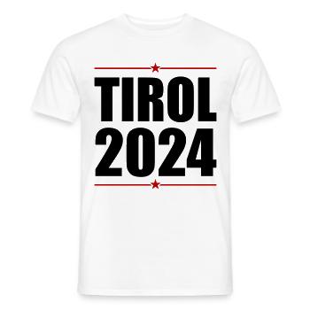 Tyrol 2024 - T-shirt homme - blanc - Devant - AI Model Male 178 dark (178cm)