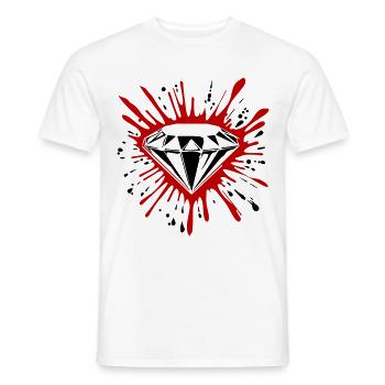 Diamond, Symbol, Gemstone - Men's T-Shirt - white - Front - AI Model Male 178 dark (178cm)