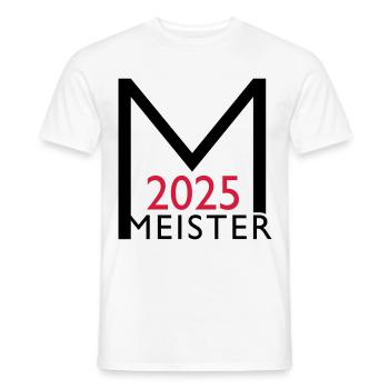 Meister 2025 Meisterschaft - Männer T-Shirt - Weiß - Vorne - AI Model Male 178 dark (178cm)