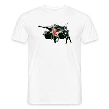 15 Temmuz Darbe girisimi coup attempt Turkey - Men's T-Shirt - white - Front - AI Model Male 178 dark (178cm)