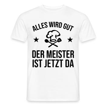 Koch Köchin Ausbildung Meister - Männer T-Shirt - Weiß - Vorne - AI Model Male 178 dark (178cm)