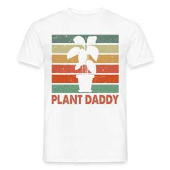 Plant Daddy Graphic Gardener Gardening Horticultur - Männer T-Shirt - Weiß - Vorne - AI Model Male 178 dark (178cm)