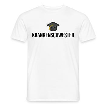 Krankenschwester Ausbildung Geschenkidee - Männer T-Shirt - Weiß - Vorne - AI Model Male 178 dark (178cm)