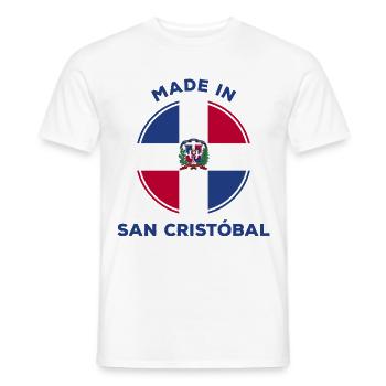 San Cristobal - Men's T-Shirt - white - Front - AI Model Male 178 dark (178cm)