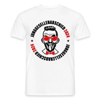 Enterrement de vie de garçon 2024 - T-shirt homme - blanc - Devant - AI Model Male 178 dark (178cm)