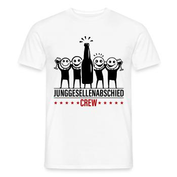 Bachelor Party Crew Bachelor Party - Men's T-Shirt - white - Front - AI Model Male 178 dark (178cm)