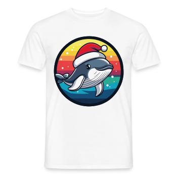 Wal Weihnachten Christmas - Männer T-Shirt - Weiß - Vorne - AI Model Male 178 dark (178cm)