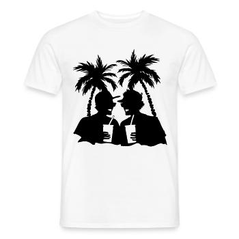 Party Urlaub Palmen - Männer T-Shirt - Weiß - Vorne - AI Model Male 178 dark (178cm)