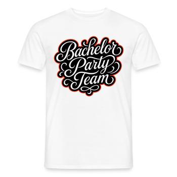 Bachelor Party Team - Männer T-Shirt - Weiß - Vorne - AI Model Male 178 dark (178cm)