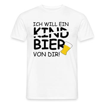 Ich will ein Bier von dir | Malle Mallorca Party - Männer T-Shirt - Weiß - Vorne - AI Model Male 178 dark (178cm)