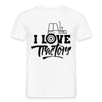 Ich Liebe Traktoren Traktorfahrer Traktor - Männer T-Shirt - Weiß - Vorne - AI Model Male 178 dark (178cm)