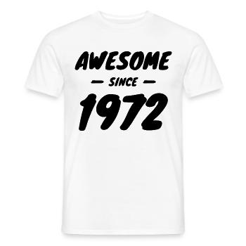 Millésime 1972 Idée cadeau géniale depuis 1972 - T-shirt homme - blanc - Devant - AI Model Male 178 dark (178cm)