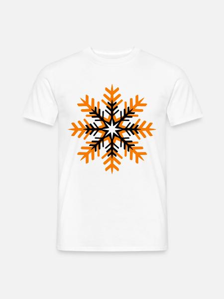 Snowflake Winter Symbol - Men's T-Shirt - white