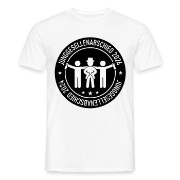 Junggesellenabschied 2024 - Männer T-Shirt - Weiß - Vorne - AI Model Male 178 dark (178cm)
