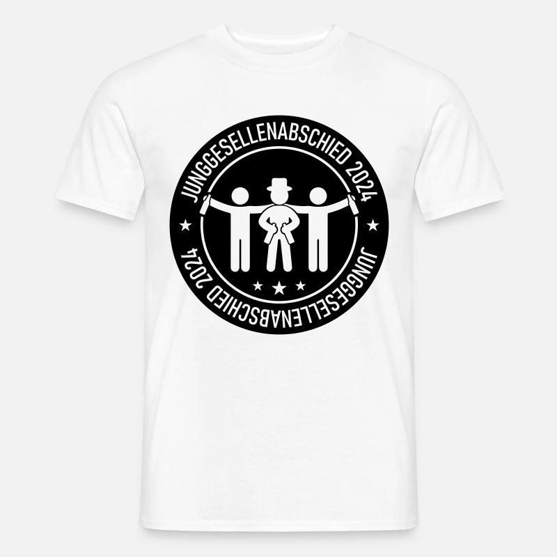 Junggesellenabschied 2024 - Männer T-Shirt - Weiß