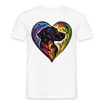 Kangal Hund Herz Liebe - Männer T-Shirt - Weiß - Vorne - AI Model Male 178 dark (178cm)