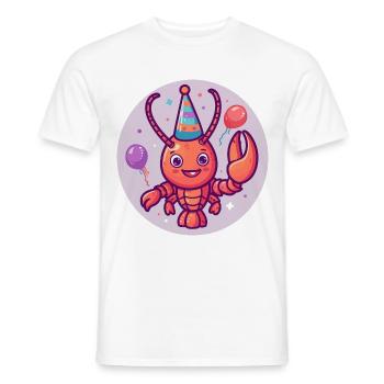 Hummer Krebs Geburtstag Comic - Männer T-Shirt - Weiß - Vorne - AI Model Male 178 dark (178cm)
