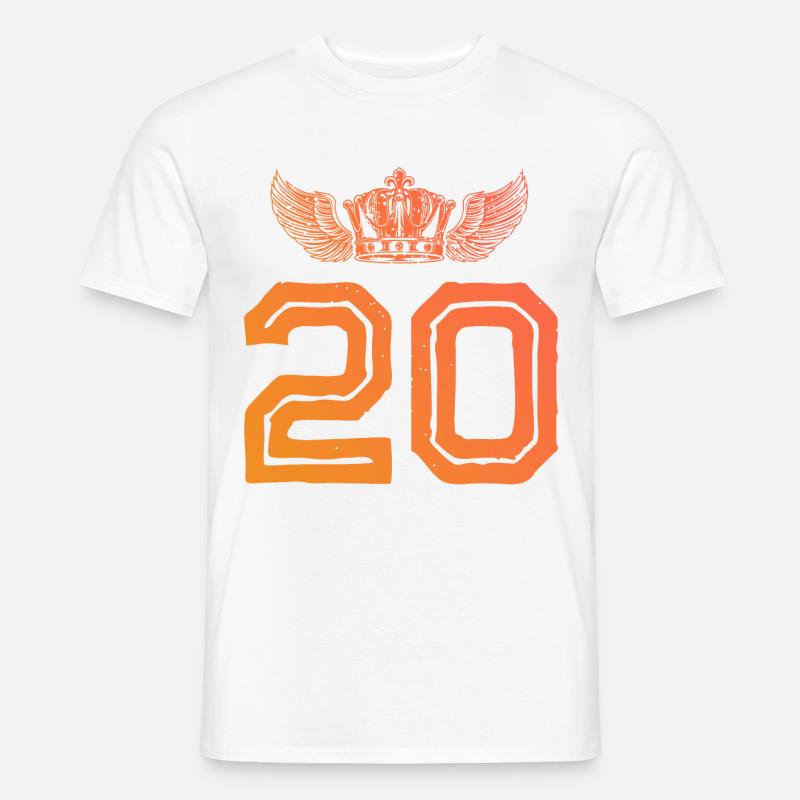 20 number crown - Men's T-Shirt - white