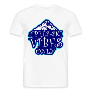 Apres Ski Vibes Only - Männer T-Shirt - Weiß - Vorne - AI Model Male 178 dark (178cm)