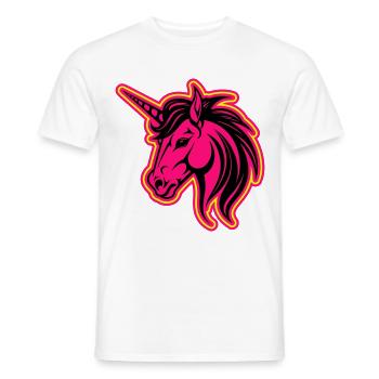Unicorn Head - Men's T-Shirt - white - Front - AI Model Male 178 dark (178cm)