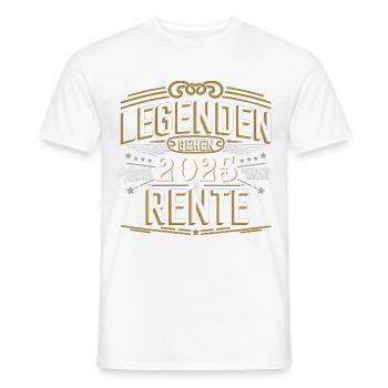 Legends will retire in 2025 - absolutely unique - Men's T-Shirt - white - Front - AI Model Male 178 dark (178cm)