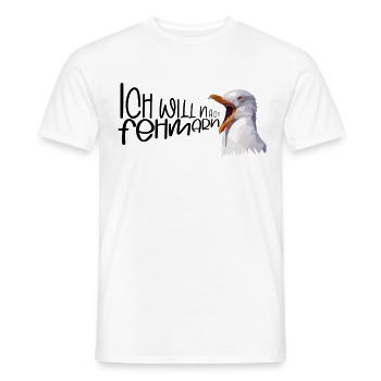 Fehmarn Urlaub Möwe Ostsee Insel Küste Geschenk - Männer T-Shirt - Weiß - Vorne - AI Model Male 178 dark (178cm)