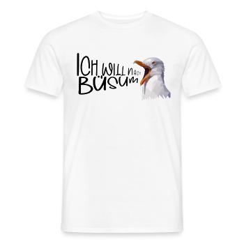 Büsum Urlaub Möwe Nordsee Küste Geschenk - Männer T-Shirt - Weiß - Vorne - AI Model Male 178 dark (178cm)