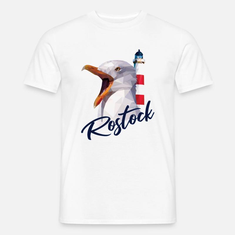 Rostock Hansestadt Rostocker Rostockerin Geschenk - Männer T-Shirt - Weiß