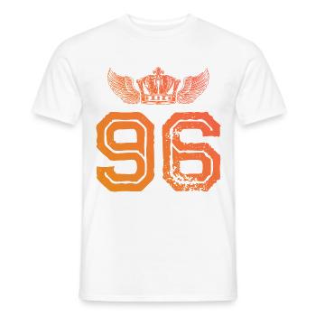 96 Couronne numérique - T-shirt homme - blanc - Devant - AI Model Male 178 dark (178cm)