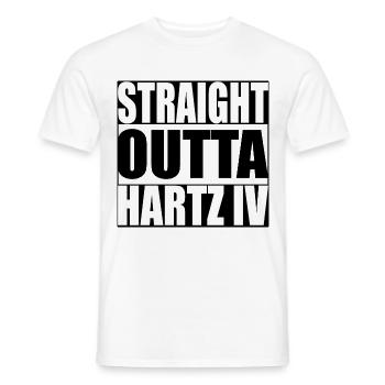 Glückwunsch Bürgergeld ist da - Männer T-Shirt - Weiß - Vorne - AI Model Male 178 dark (178cm)
