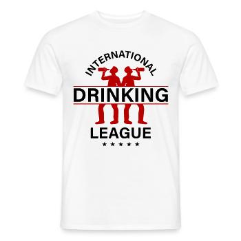 International Drinking Saying - Men's T-Shirt - white - Front - AI Model Male 178 dark (178cm)