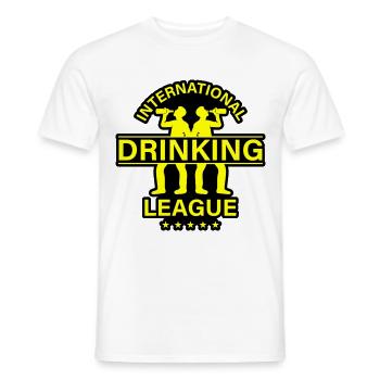 International Drinking Saying - Men's T-Shirt - white - Front - AI Model Male 178 dark (178cm)
