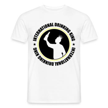 Drinking King Party Spruch - Männer T-Shirt - Weiß - Vorne - AI Model Male 178 dark (178cm)