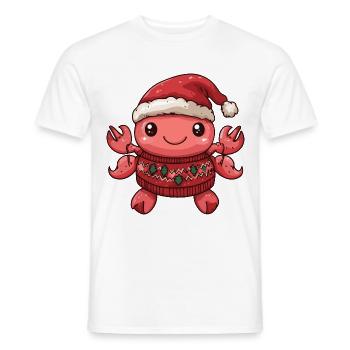 Crabe Crabe Noël - T-shirt homme - blanc - Devant - AI Model Male 178 dark (178cm)